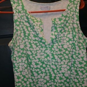 Green patterned dress